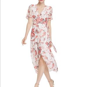 Bardot floral wrap dress